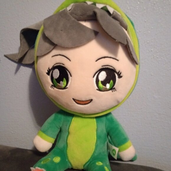 RARE Anime Kawaii Japanese Inquisitormaster Jade The Squad Rare Plush dinosaur - Picture 2 of 8